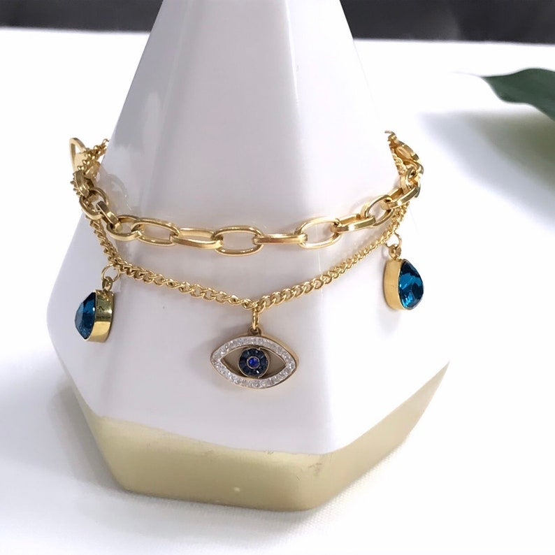 Evil Eye Chain Bracelet