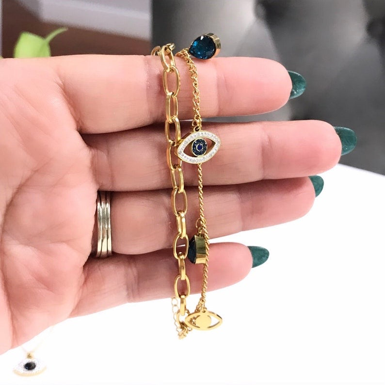Evil Eye Chain Bracelet