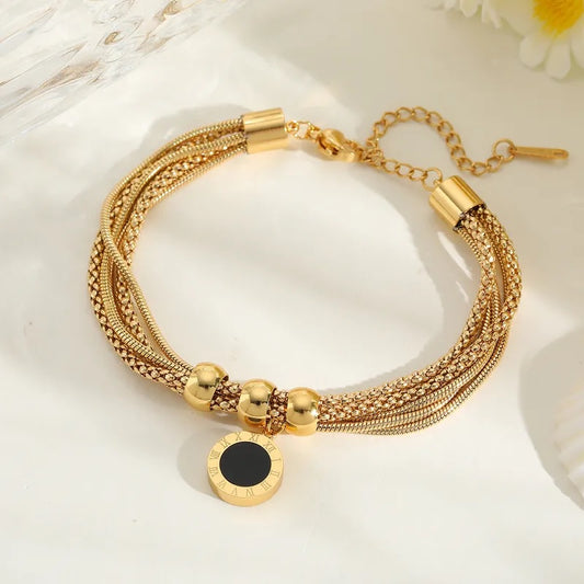 Roman Layered Chain Bracelet