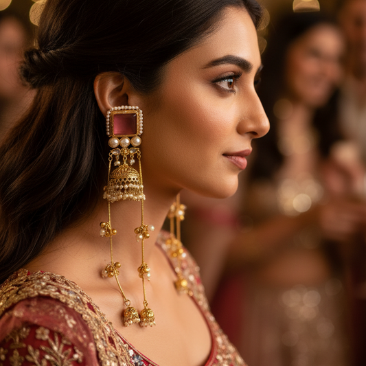 Kashmiri Ghungroo Jhumka Earrings