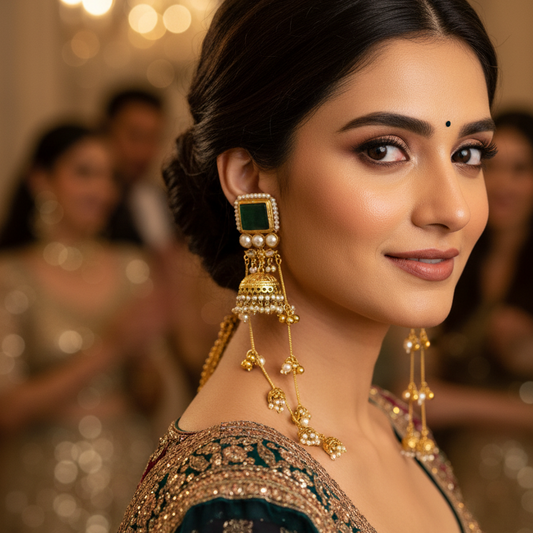 Kashmiri Ghungroo Jhumka Earrings
