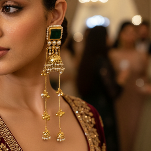 Kashmiri Ghungroo Jhumka Earrings