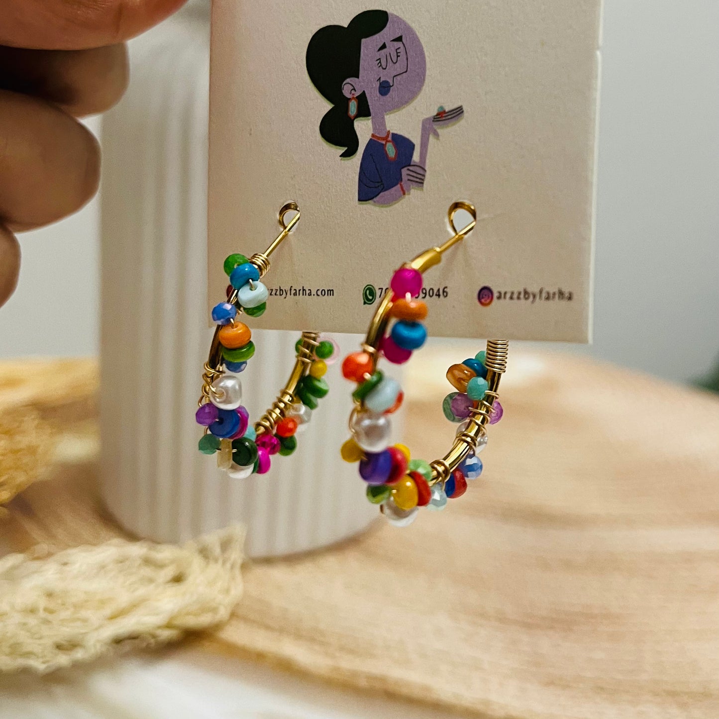 Multicolor Hoop Earrings