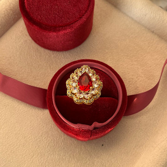 Red Stone AD Ring