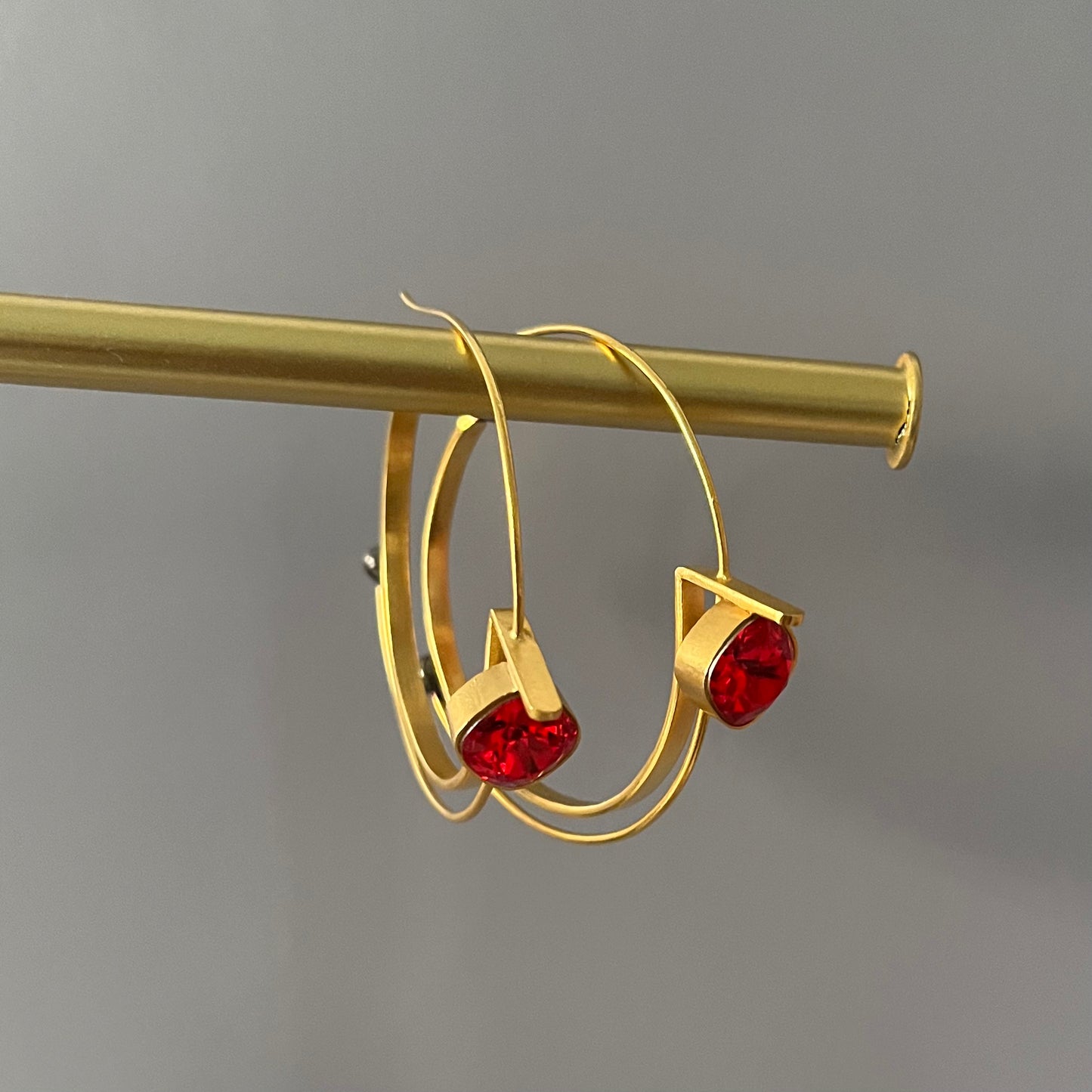 Semi Precious Stone Hoop