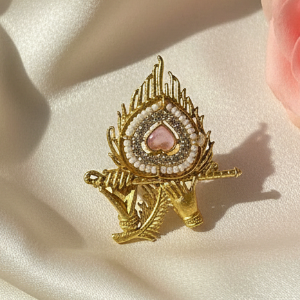 Krishna Brass Finger Ring