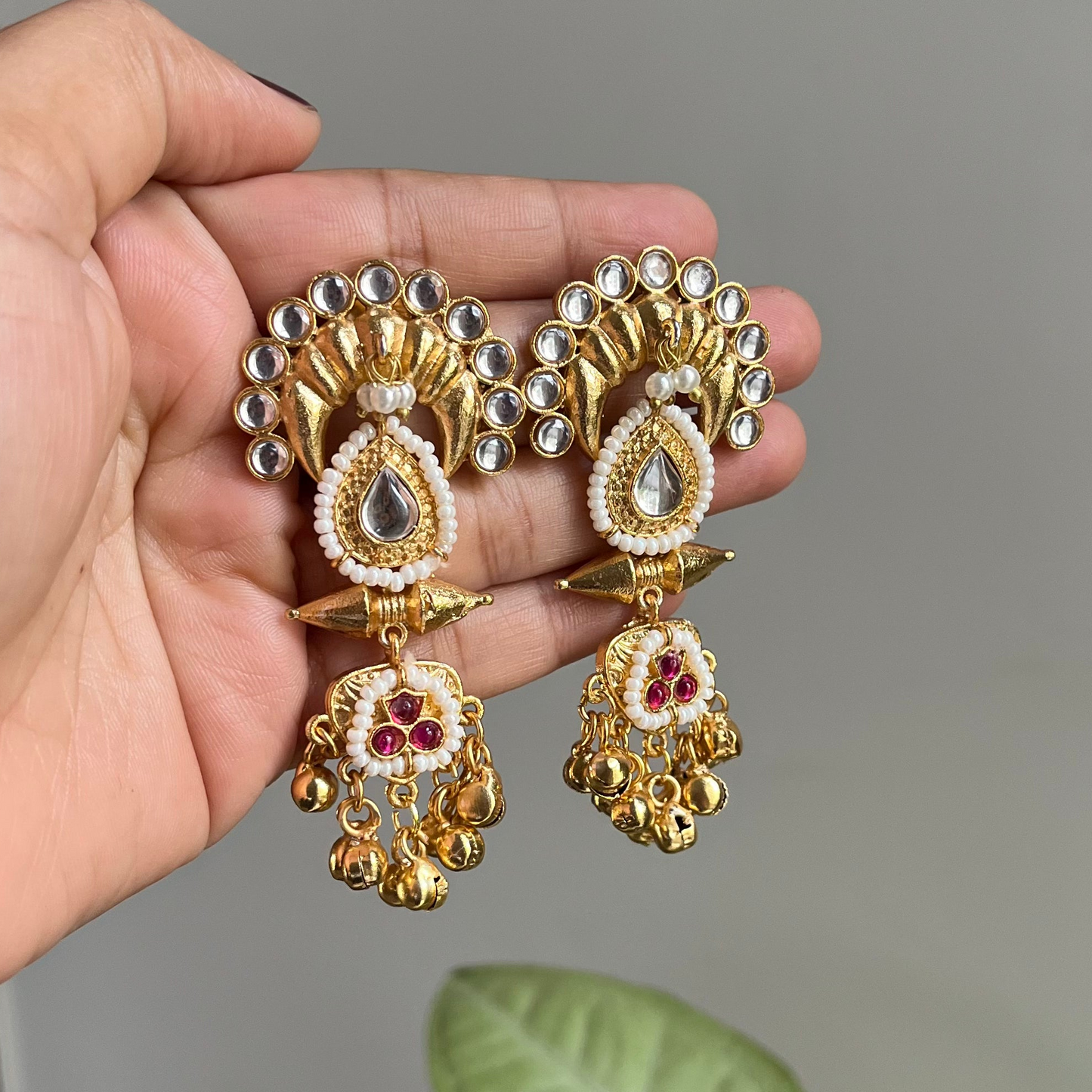 Small Ghungroo Kashmiri Earrings
