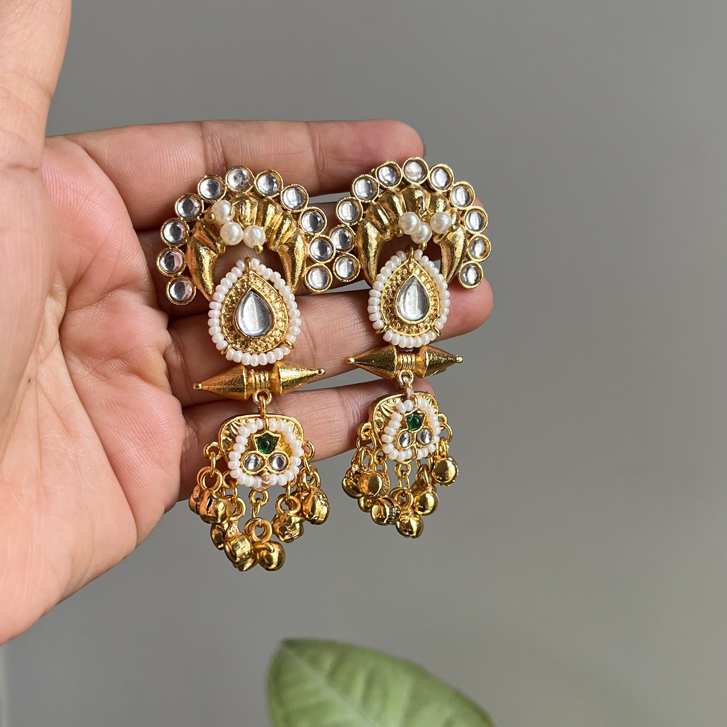 Small Ghungroo Kashmiri Earrings