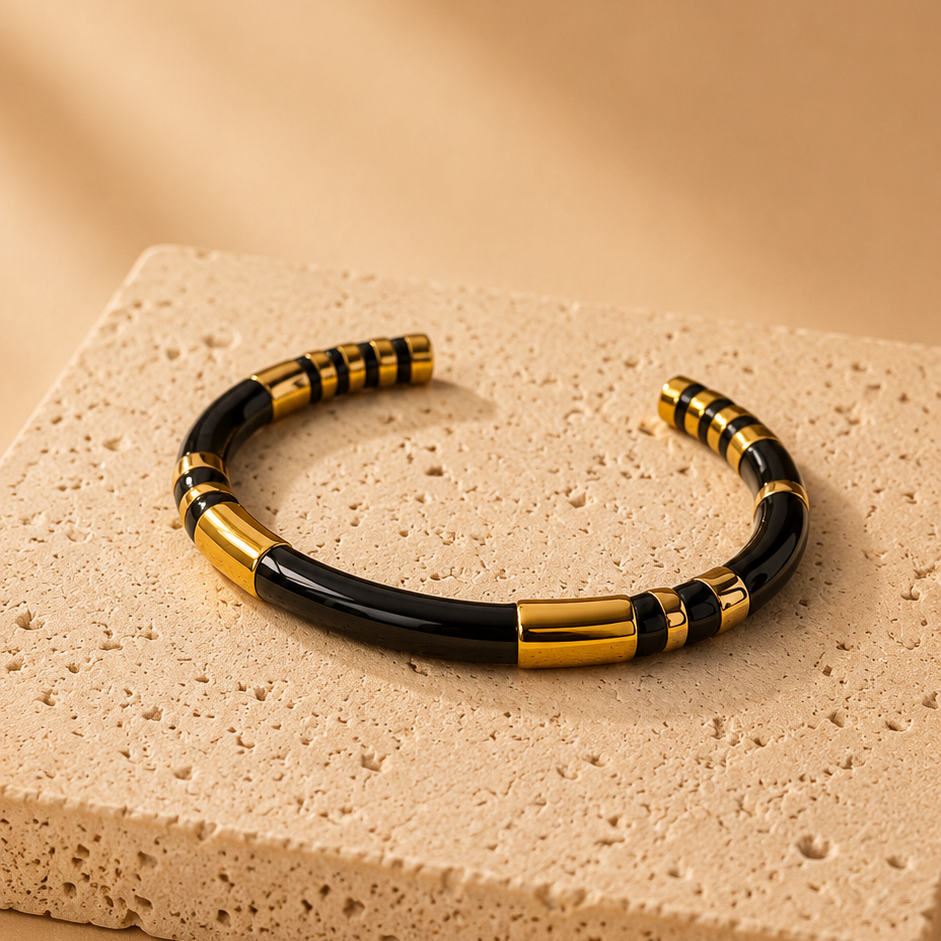 Enamel Titanium Steel Bracelet