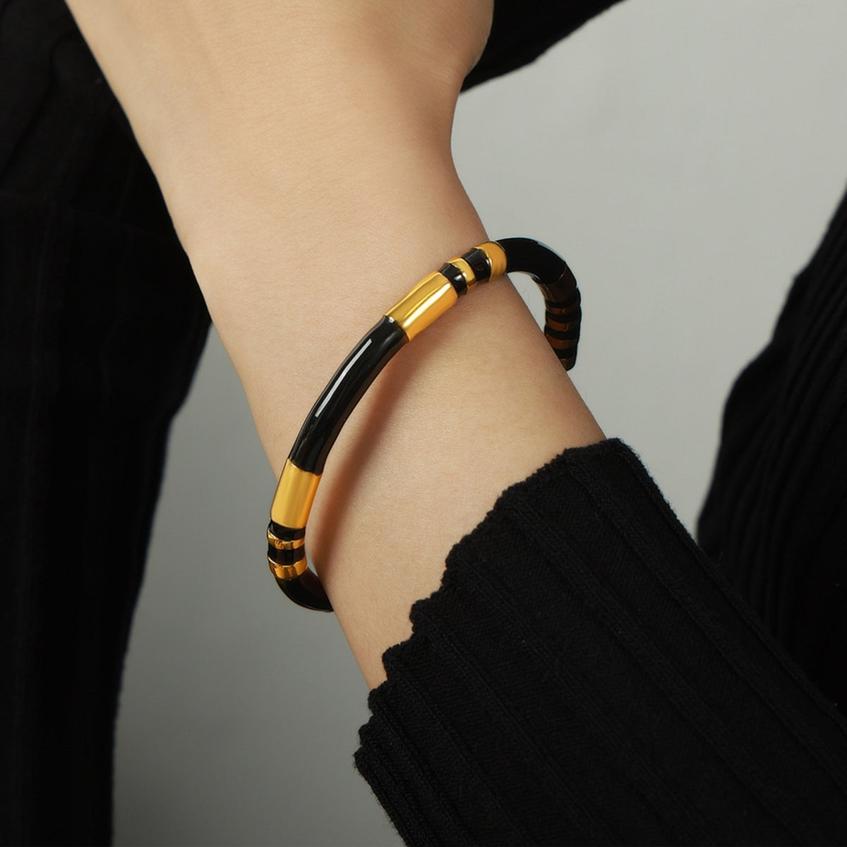 Enamel Titanium Steel Bracelet