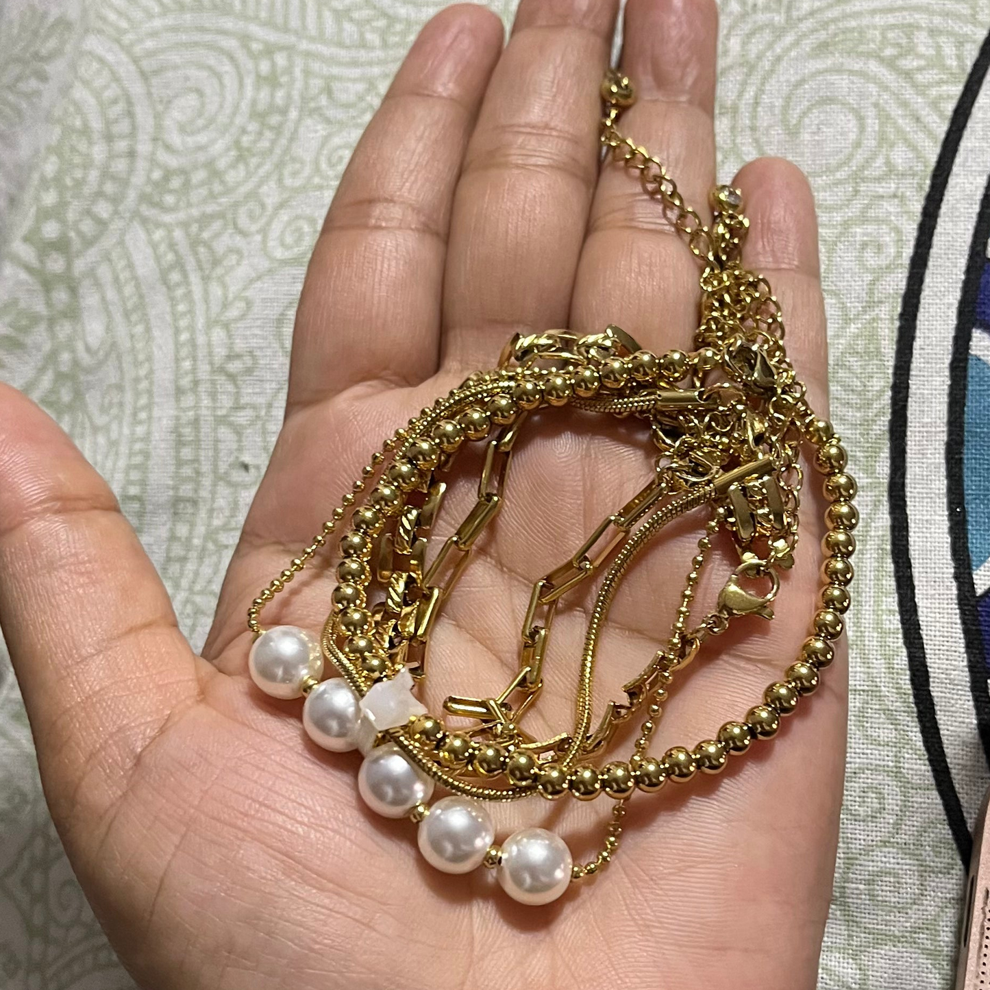 Set of 5 Stackable Chain Bracelet