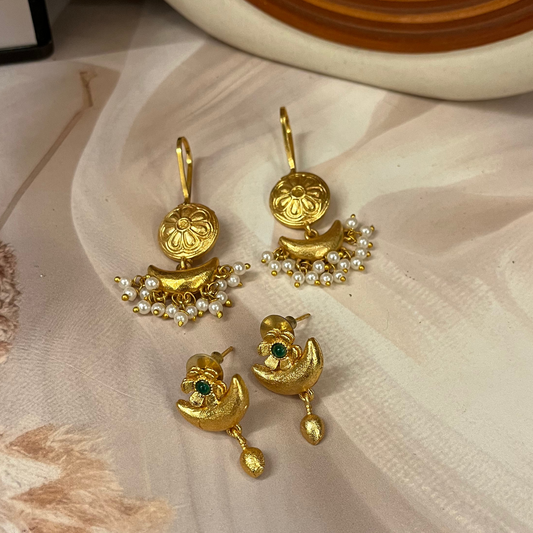 Bugadi with Studs Earrings