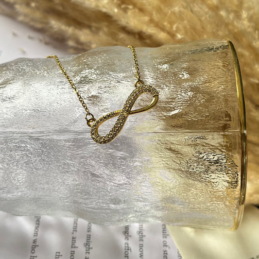 Infinity Gold Pendant Necklace