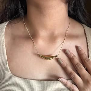 Antitarnish Gold Pendant Necklace