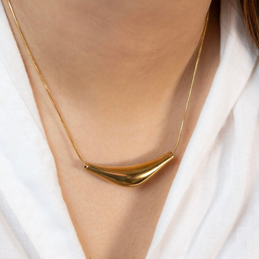 Antitarnish Gold Pendant Necklace