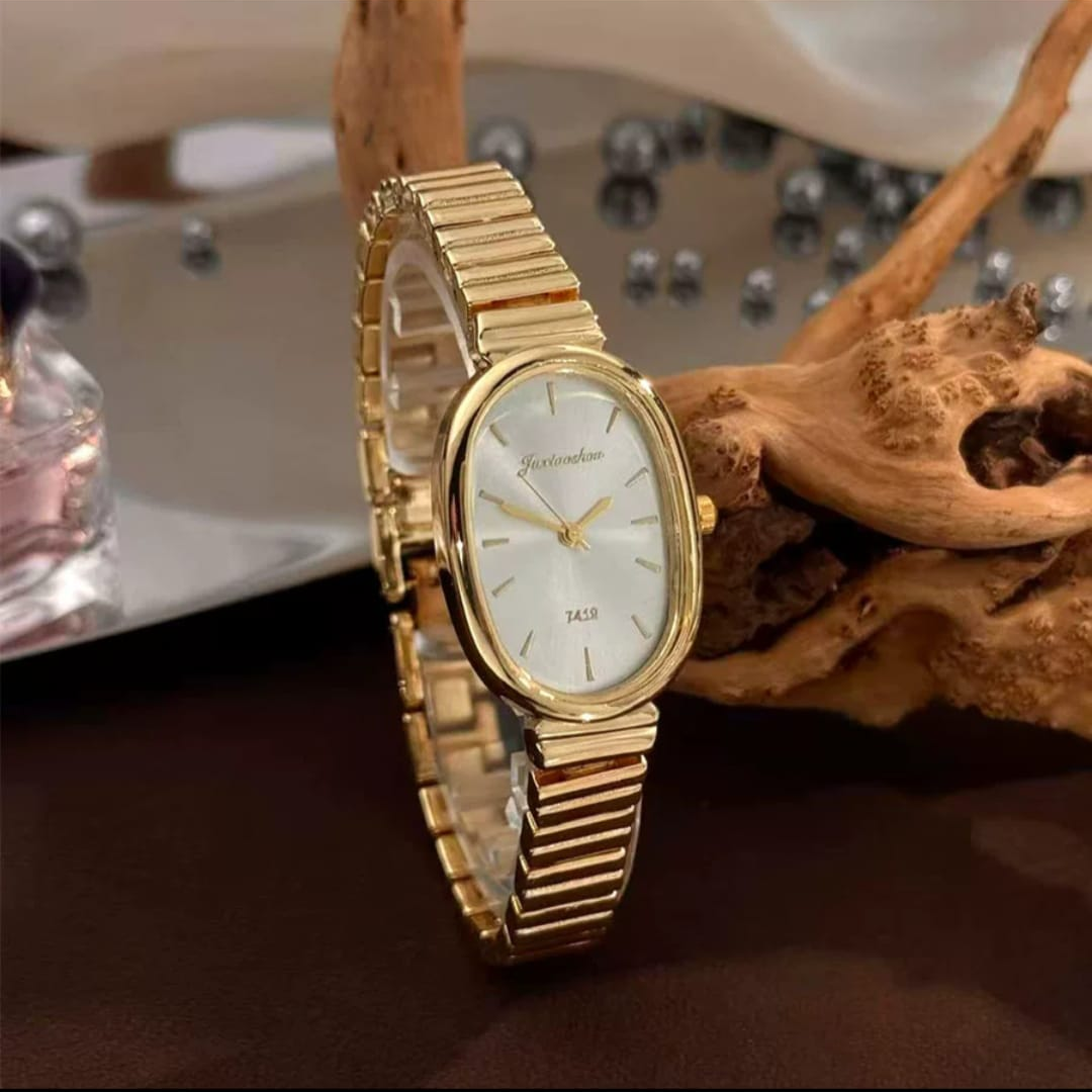 White Dial Gold Watch