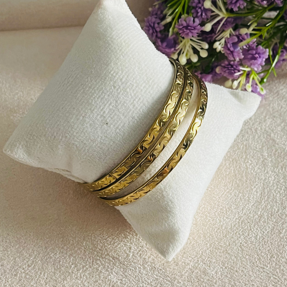 Set of 3 Gold Bangles