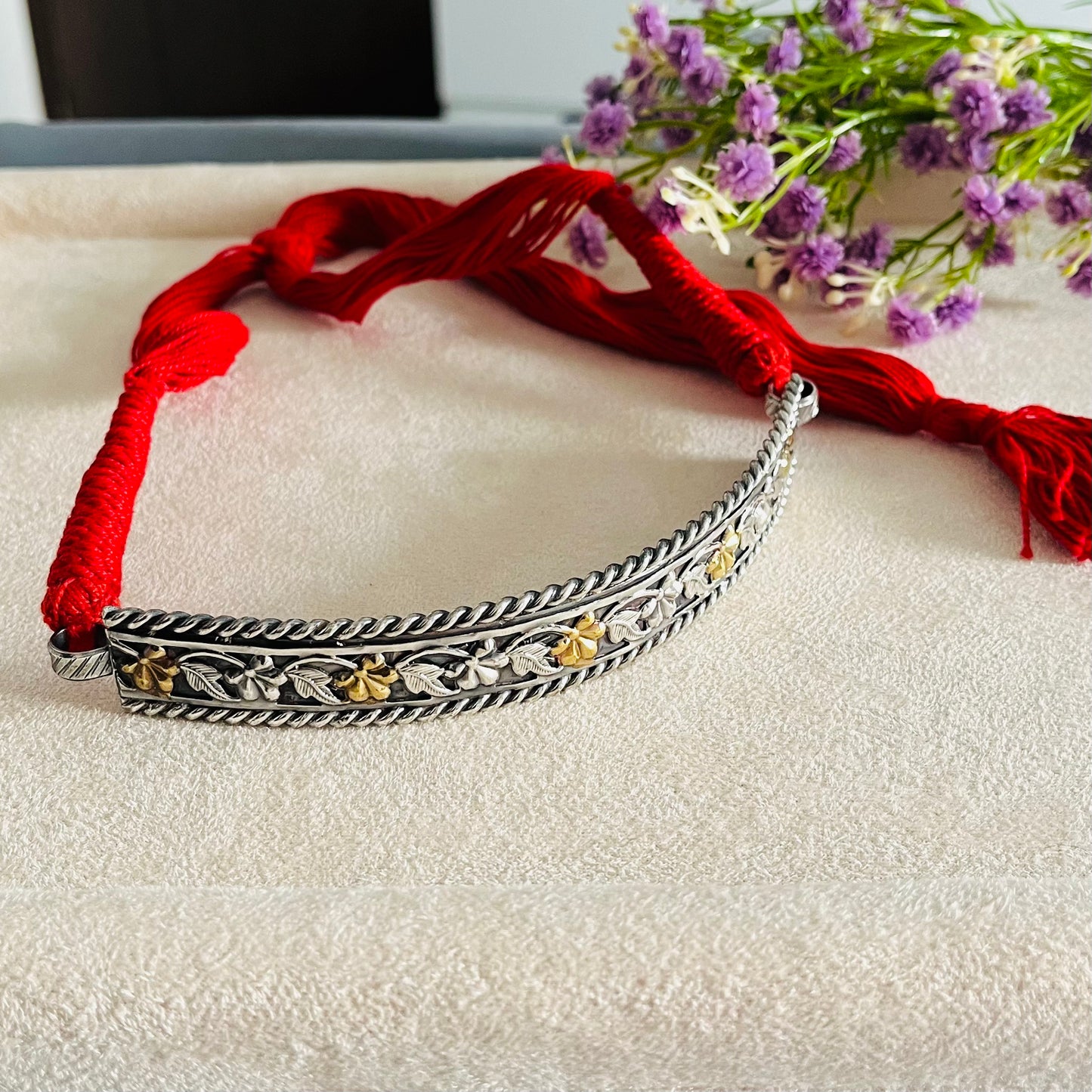Dual Tone Silver Necklace