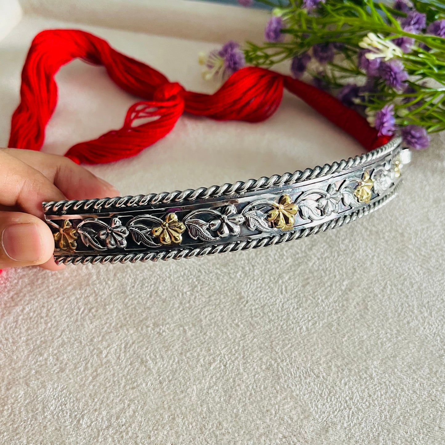 Dual Tone Silver Necklace