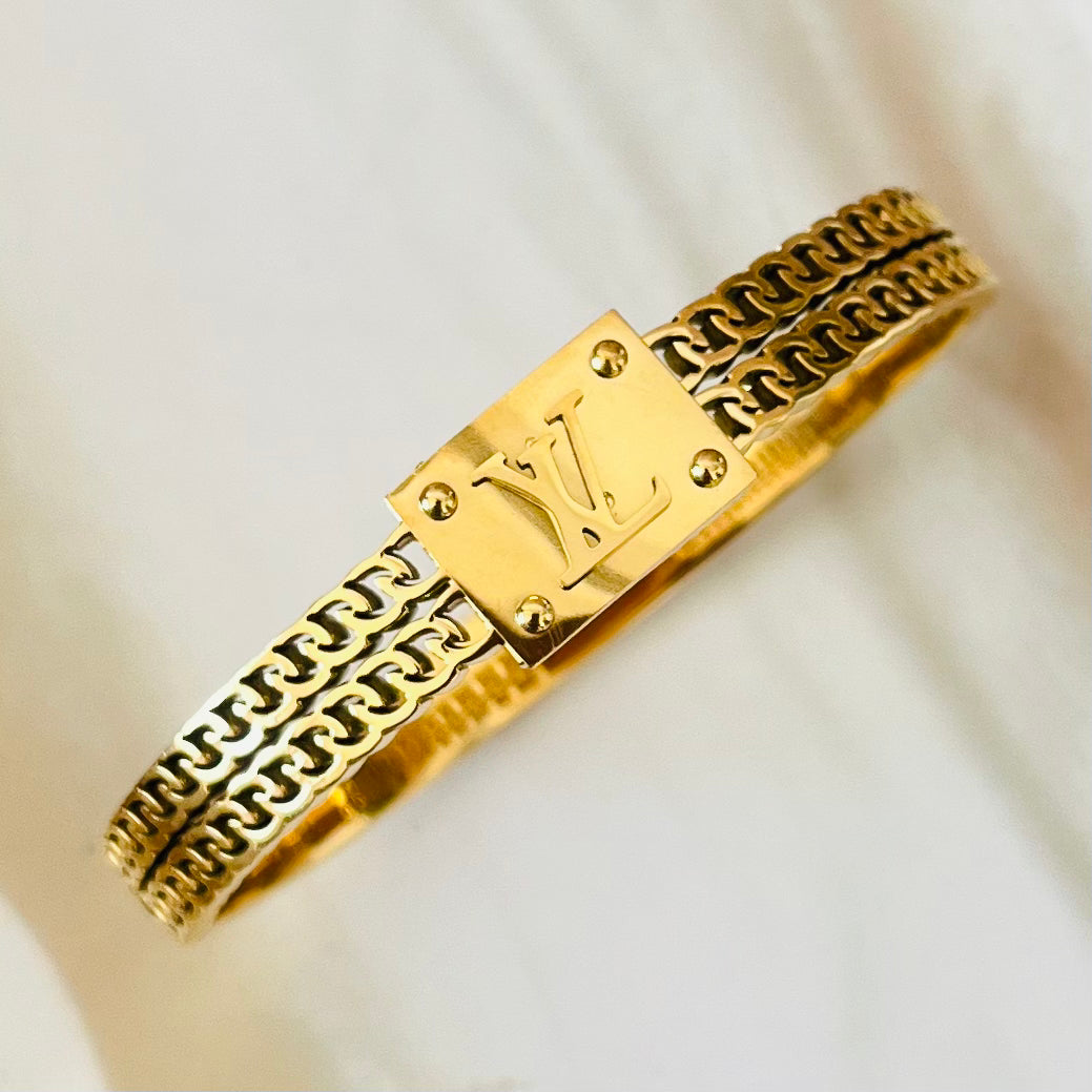 Brand Inspired Bangle Bracelet