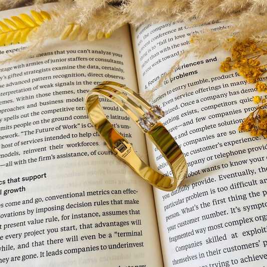 Crystal Stone Cuff Bracelet