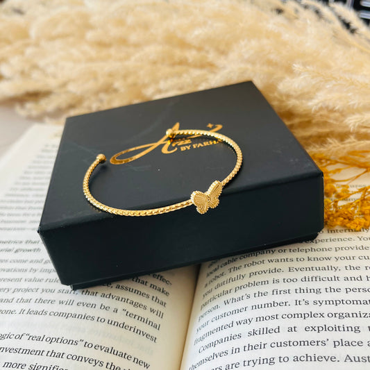 Butterfly Copperish Gold Bracelet
