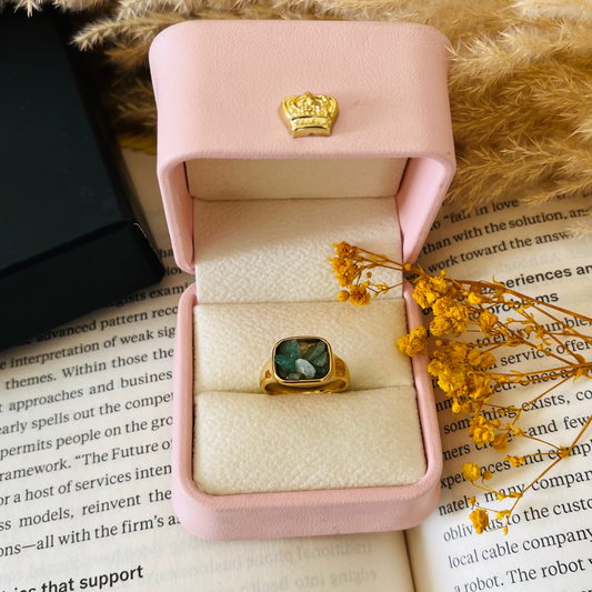 Mint Natural Stone Ring