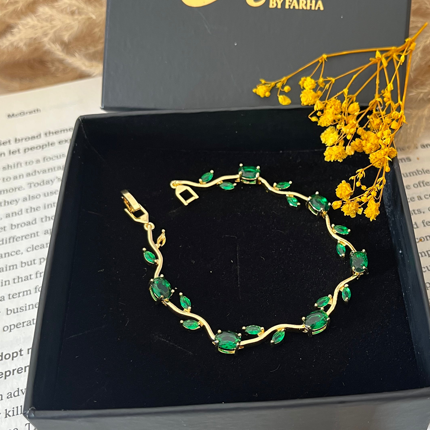 Green Tulip Bracelet