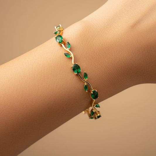 Green Tulip Bracelet