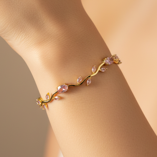 Baby Pink Tulip Bracelet