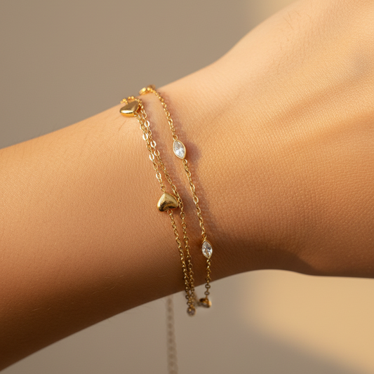 Lil Heart Chain Bracelet