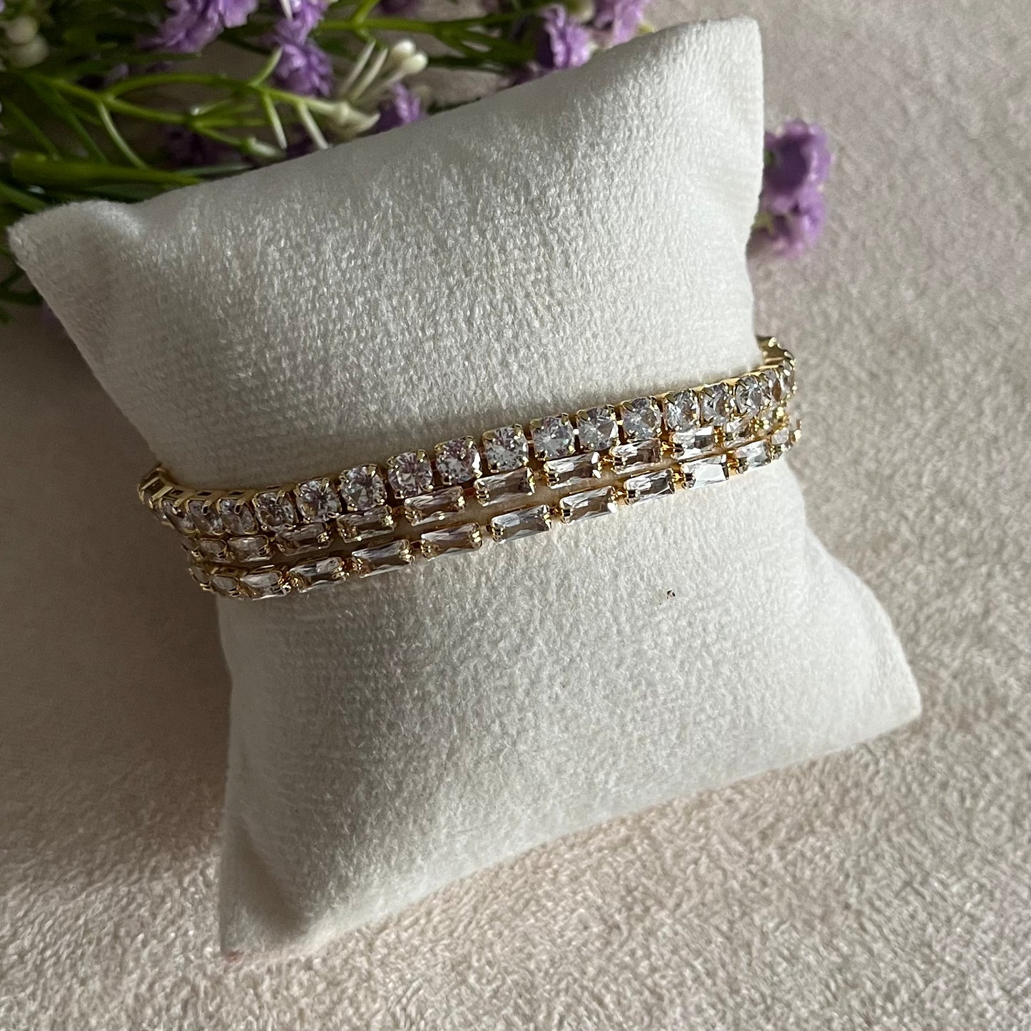Tennis 3 Line Chain Bracelet