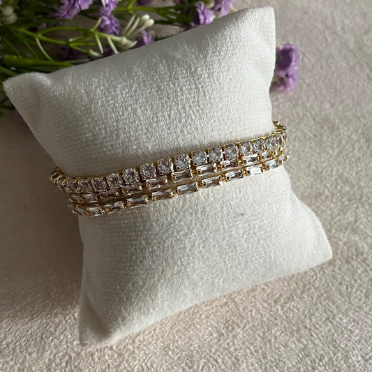 Tennis 3 Line Chain Bracelet