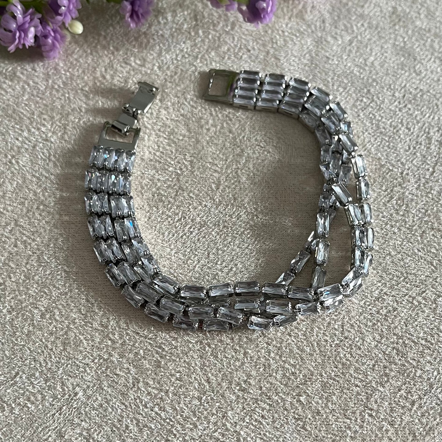 Tennis 4 Line Chain Bracelet
