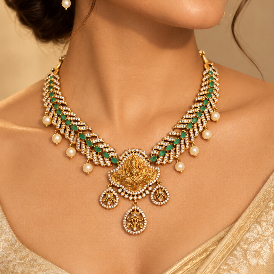 Green Temple AD Necklace Set