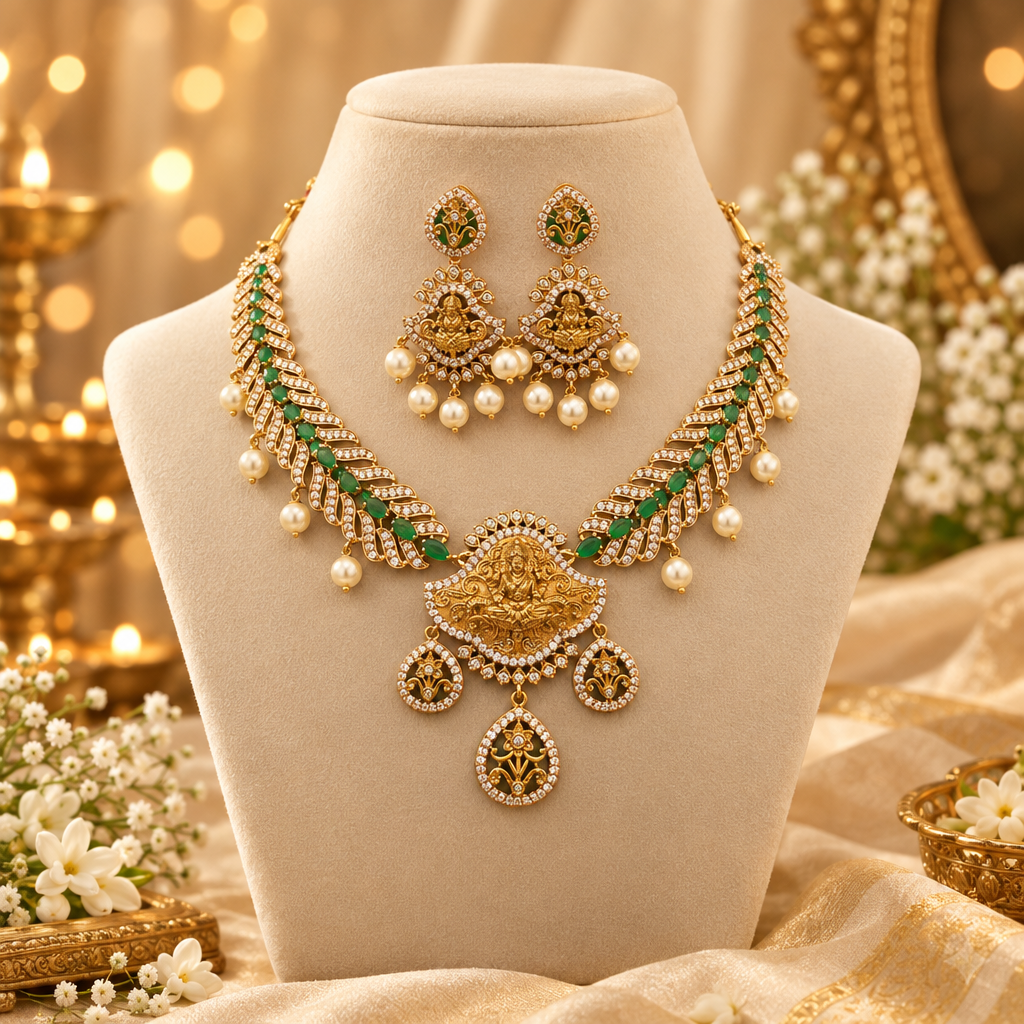 Green Temple AD Necklace Set