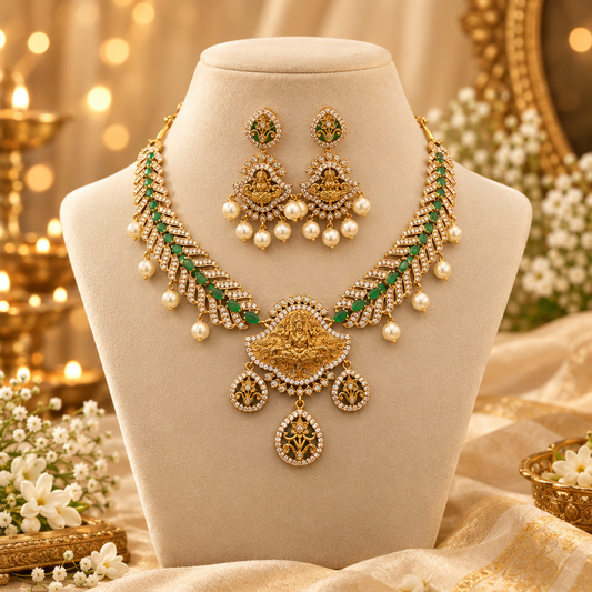 Green Temple AD Necklace Set