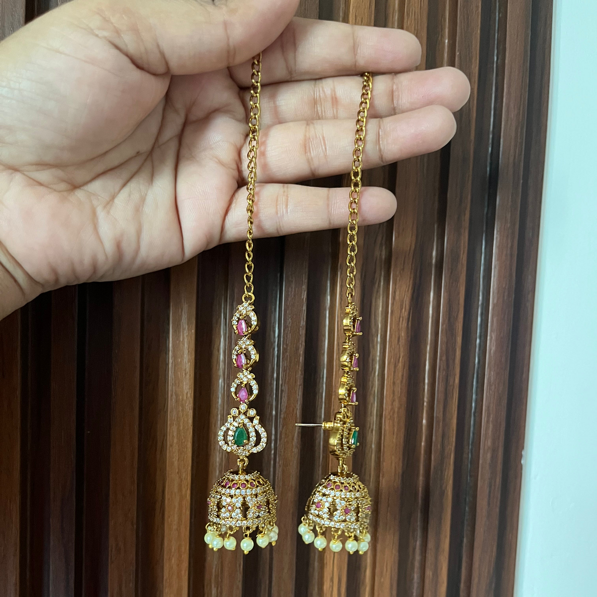 Gold Plated AD Sahara Earrings