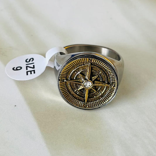 Dual Tone Direction Men's Ring
