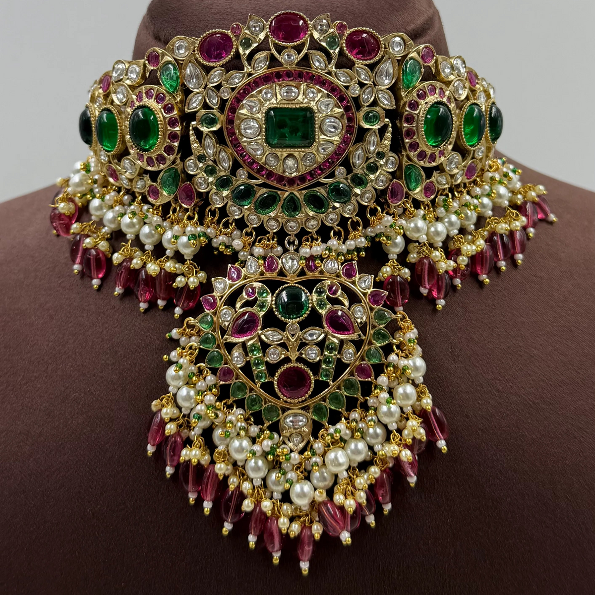 Polki Kundan Necklace Set