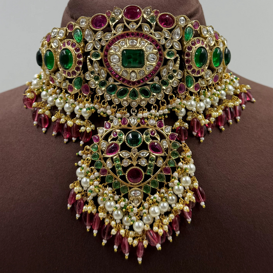 Polki Kundan Necklace Set