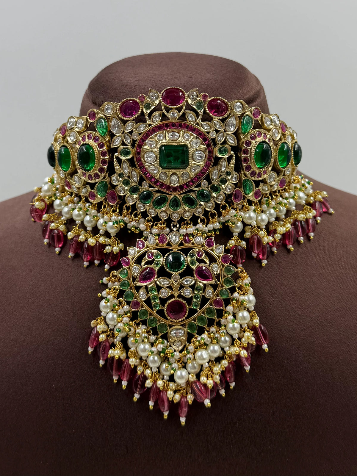Polki Kundan Necklace Set