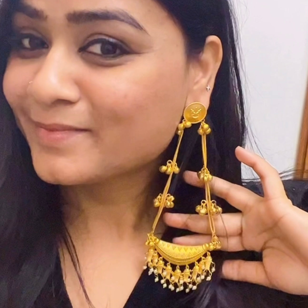 Classic Ghungroo Kashmiri Earrings