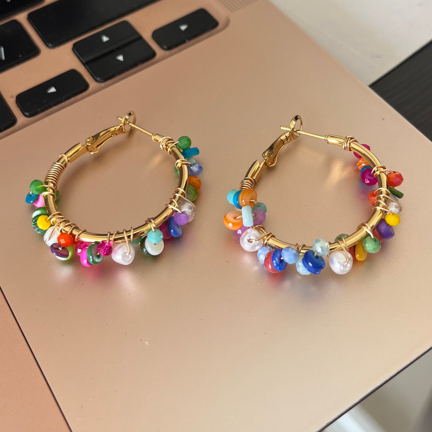 Multicolor Hoop Earrings