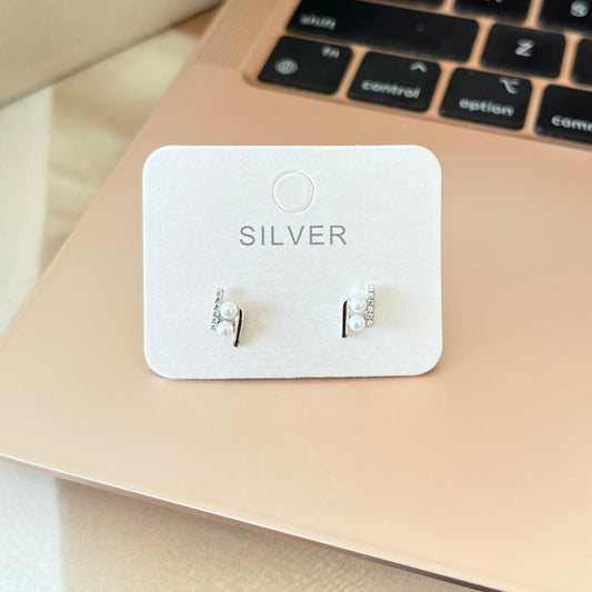 925 Silver Pearl Studs Earrings