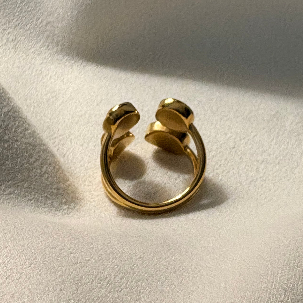 Tiger Stone Cluster Ring