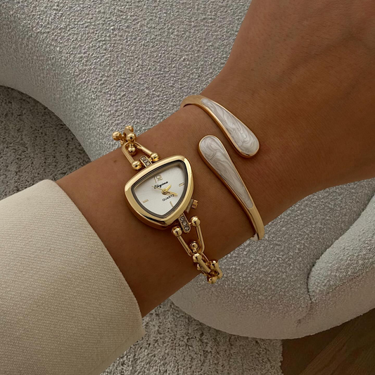 White Dial Watch Bracelet