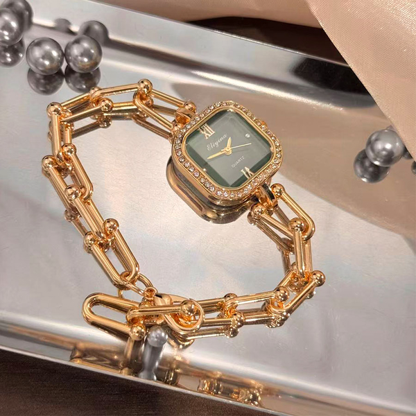 Green Dial Watch Bracelet