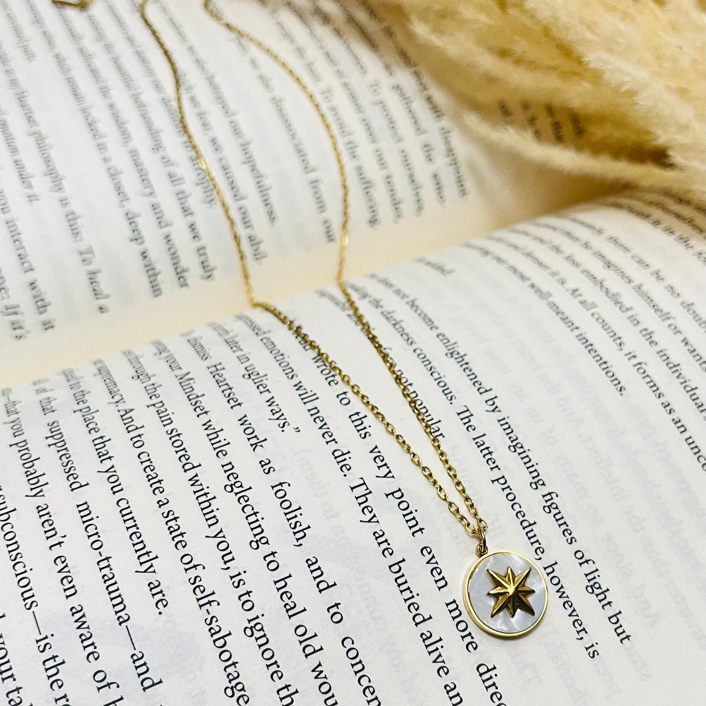 MOP Direction Pendant Necklace
