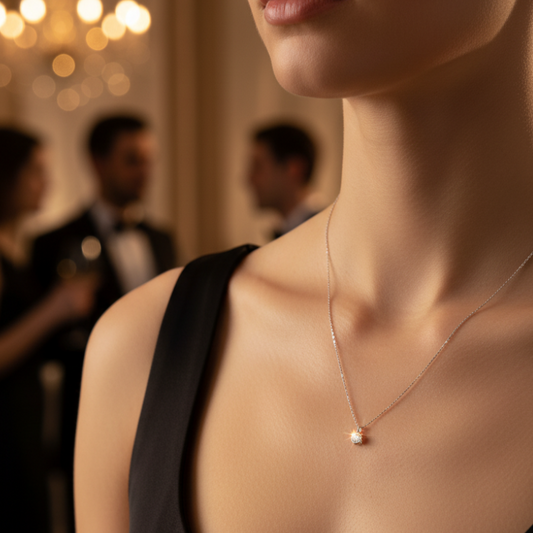 Silver Pendant Chain Necklace